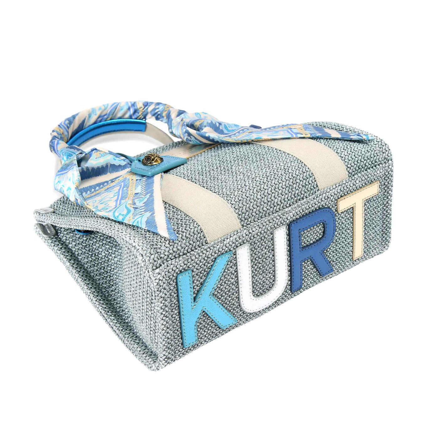 KURT GEIGER LONDON SMALL SOUTHBANK TOTE BAG BLUE PALE