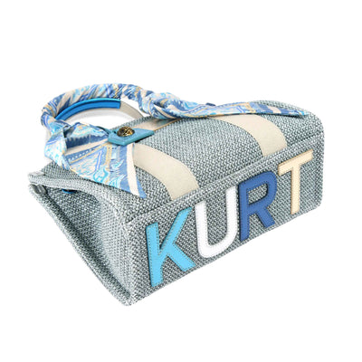 KURT GEIGER LONDON SMALL SOUTHBANK TOTE BAG BLUE PALE