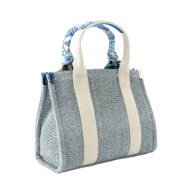 KURT GEIGER LONDON SMALL SOUTHBANK TOTE BAG BLUE PALE
