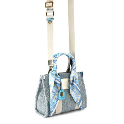 KURT GEIGER LONDON SMALL SOUTHBANK TOTE BAG BLUE PALE