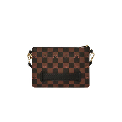 SPRAYGROUND PEEKING CHARACTER CHECK POUCHETTE