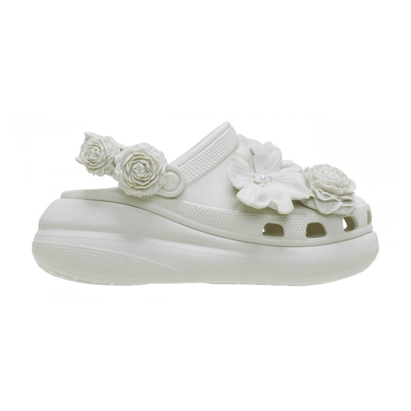 CROCS CLASSIC CRUSH BOUQUET CLOG LINEN