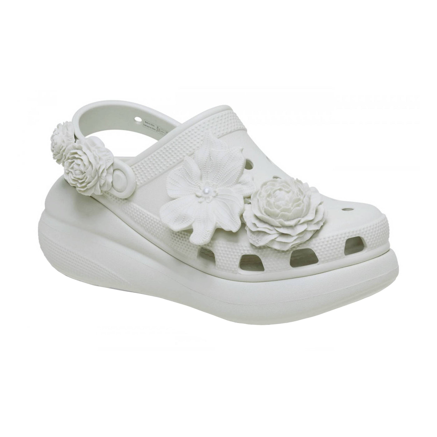 CROCS CLASSIC CRUSH BOUQUET CLOG LINEN