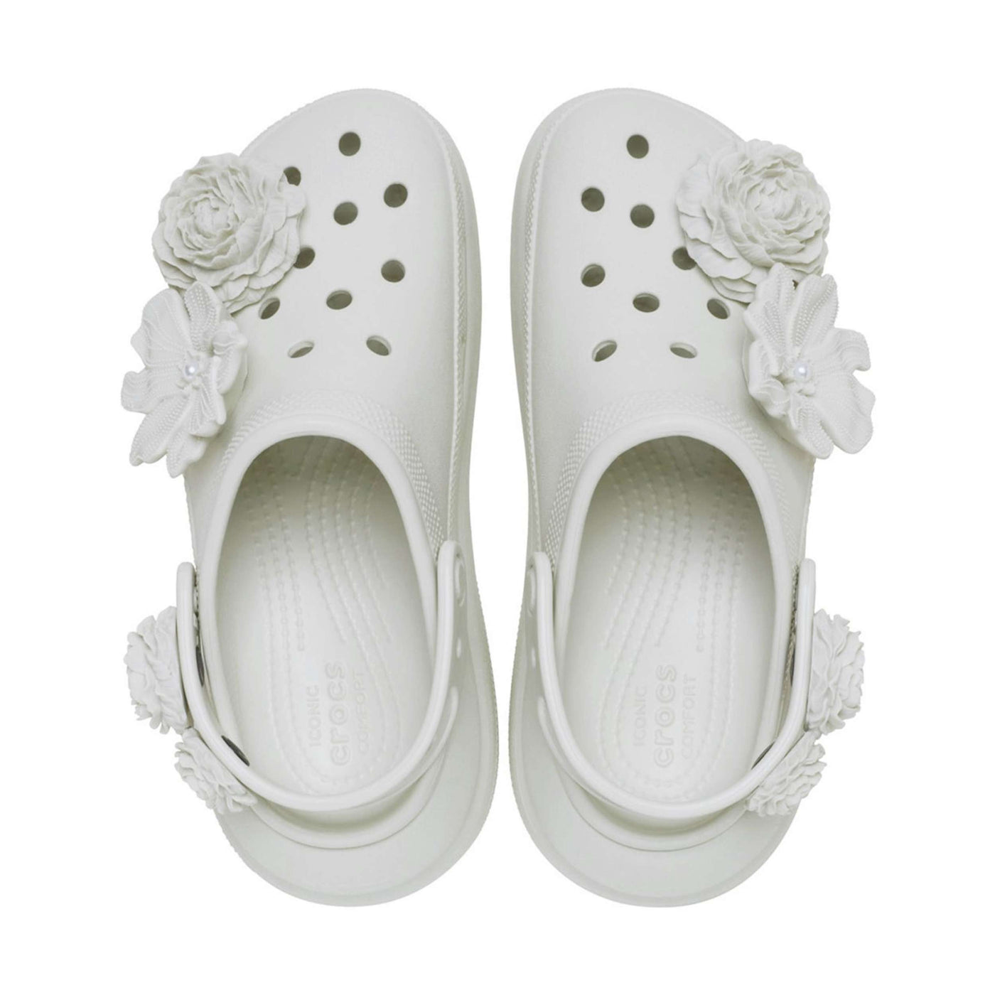 CROCS CLASSIC CRUSH BOUQUET CLOG LINEN