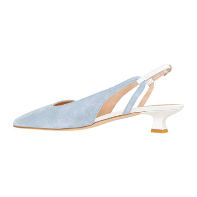 ISABELLE PARIS IS534 SLINGBACK CAMOSCIO JEANS