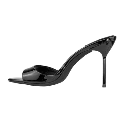 JEFFREY CAMPBELL SANDALI CE-SOIRE BLACK PATENT