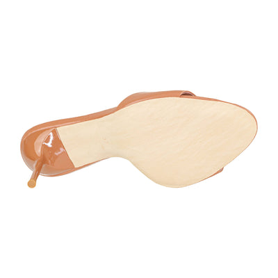 JEFFREY CAMPBELL SANDALI CE-SOIRE DARK PINK PATENT