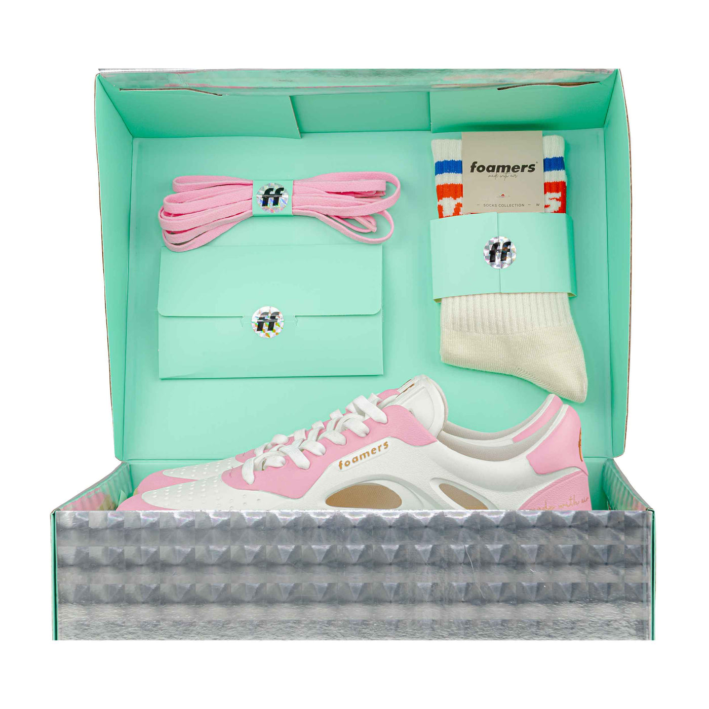 FOAMERS SNEAKERS F5 OFF WHITE-PINK