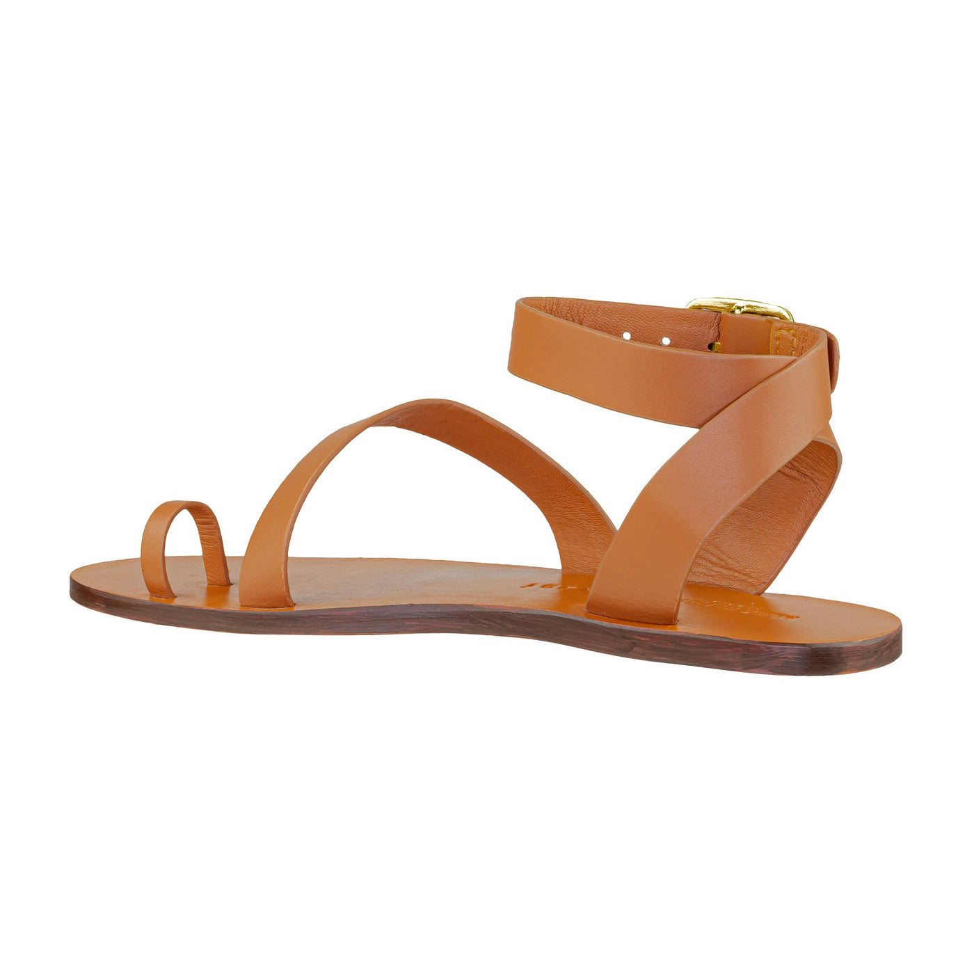 MANEBÍ CHLOE CHUNKY GLADIATOR LEATHER SANDALS TAN