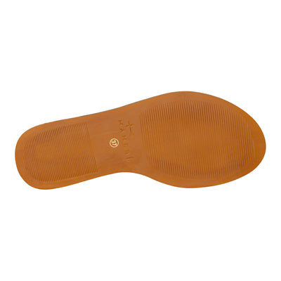 MANEBÍ CHLOE CHUNKY GLADIATOR LEATHER SANDALS TAN