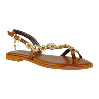 CARYATIS SANDALO 621608 BROWN-GOLD
