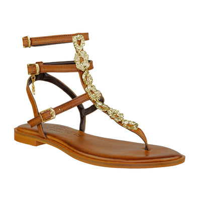 CARYATIS SANDALO 621008 BROWN-GOLD