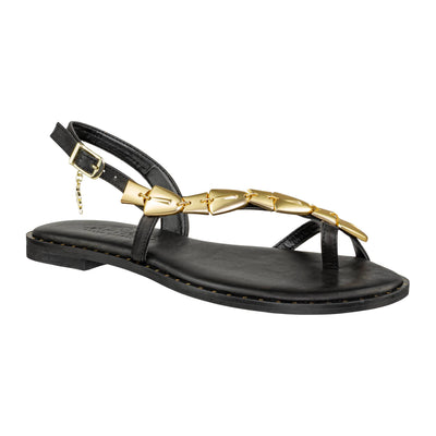CARYATIS SANDALO 621606 BLACK-GOLD