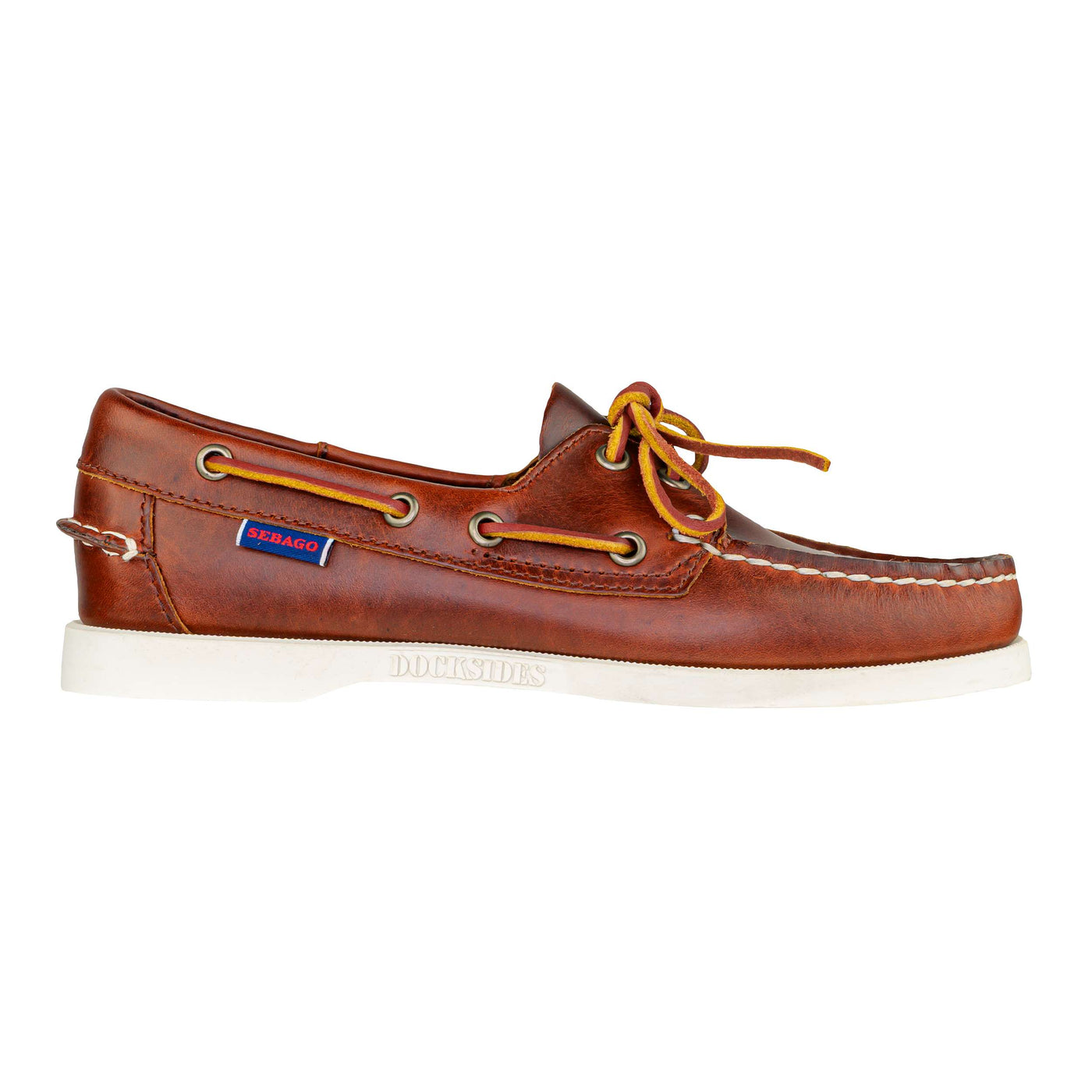 SEBAGO DOCKSIDES PORTLAND WAXED WOMAN BROWN