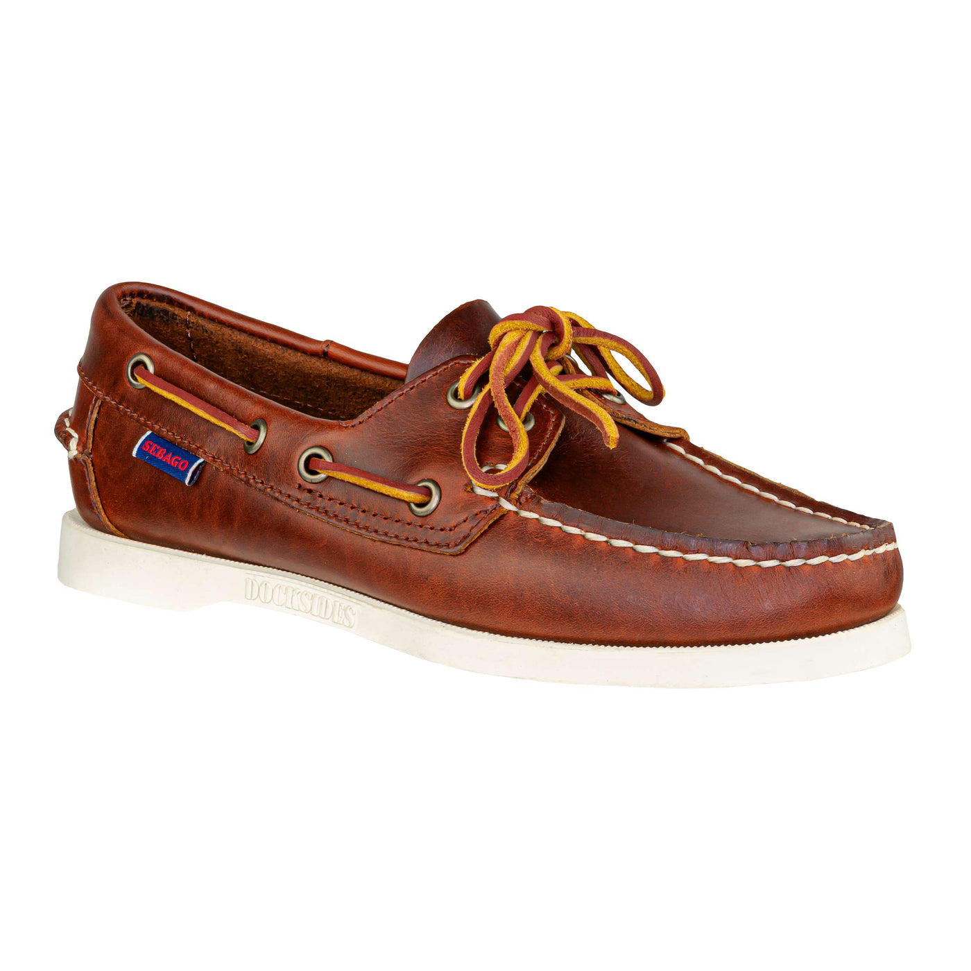 SEBAGO DOCKSIDES PORTLAND WAXED WOMAN BROWN