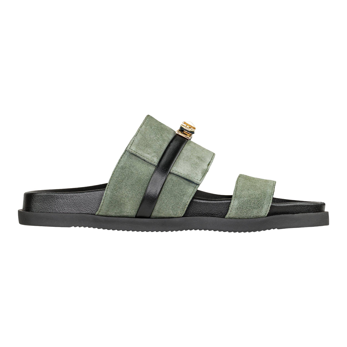MOSAIC SANDALO F/PADLOCK SUEDE KHAKI
