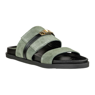 MOSAIC SANDALO F/PADLOCK SUEDE KHAKI