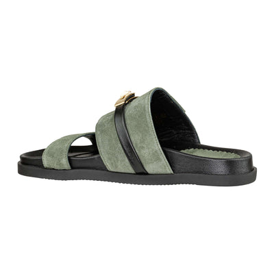 MOSAIC SANDALO F/PADLOCK SUEDE KHAKI