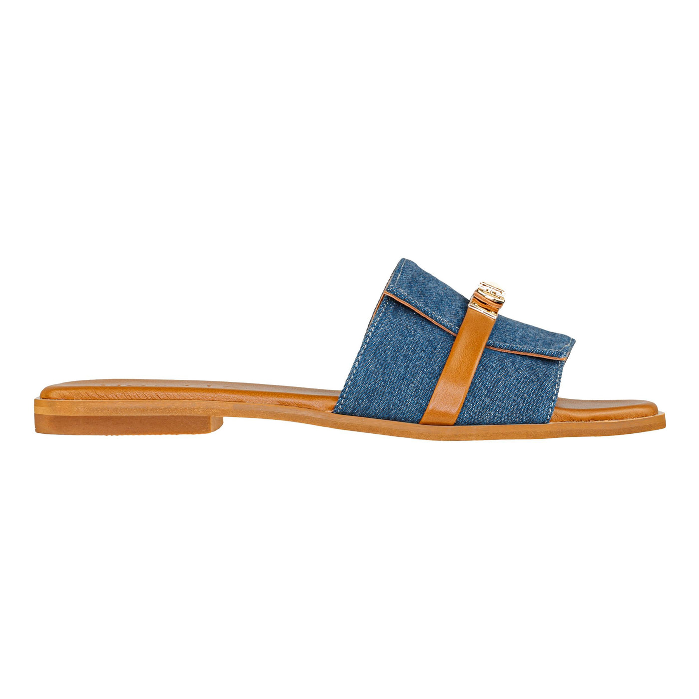 MOSAIC SANDALO PADLOCK JEANS/TAN