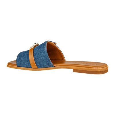 MOSAIC SANDALO PADLOCK JEANS/TAN