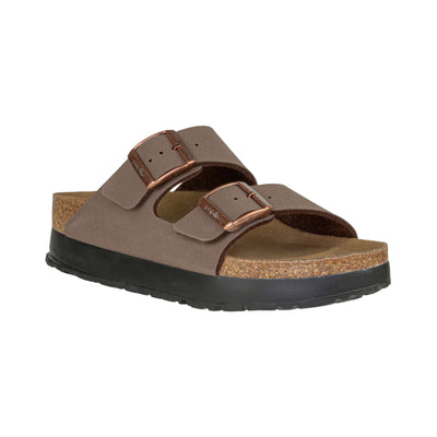 PAPILLIO by BIRKENSTOCK 1027417 ARIZONA PLATFORM MOCCA VEGAN NARROW FIT