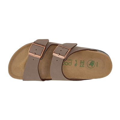 PAPILLIO by BIRKENSTOCK 1027417 ARIZONA PLATFORM MOCCA VEGAN NARROW FIT