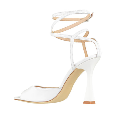 ISABELLE PARIS IS544 SANDALO NAPPA BIANCO
