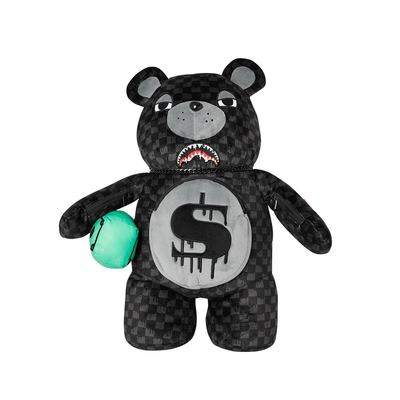 SPRAYGROUND DRIPPING SHARKS IN PARIS MONEYBEAR TEDDY BEAR