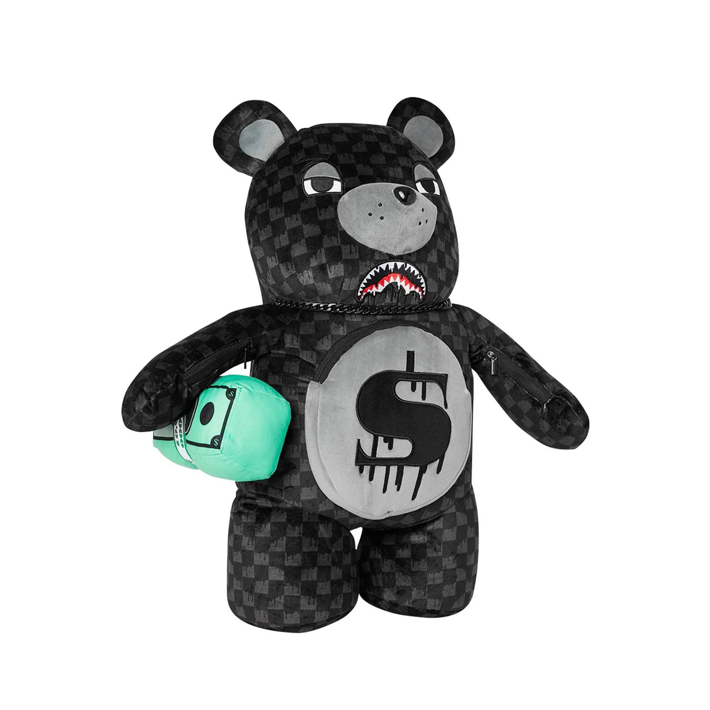 SPRAYGROUND DRIPPING SHARKS IN PARIS MONEYBEAR TEDDY BEAR