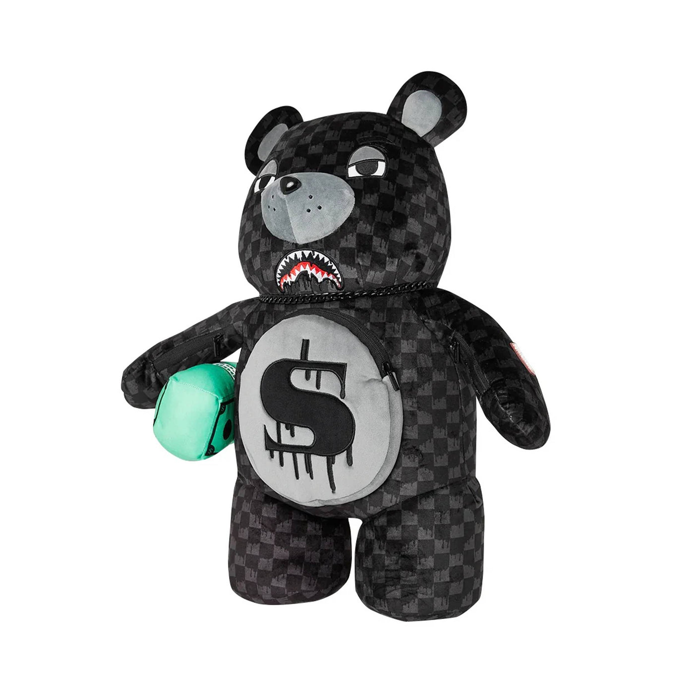 SPRAYGROUND DRIPPING SHARKS IN PARIS MONEYBEAR TEDDY BEAR