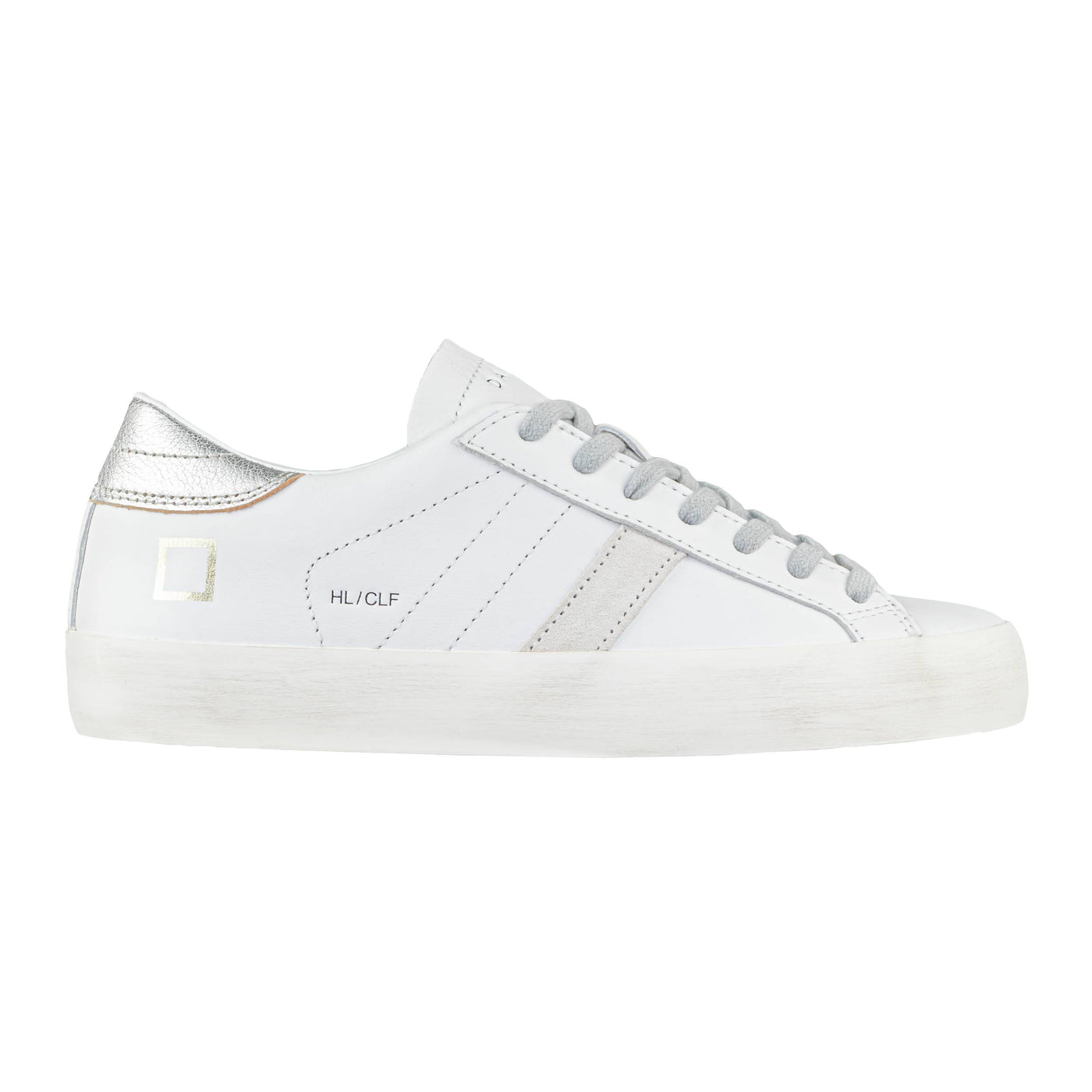D.A.T.E. HILL LOW CALF WHITE-SILVER