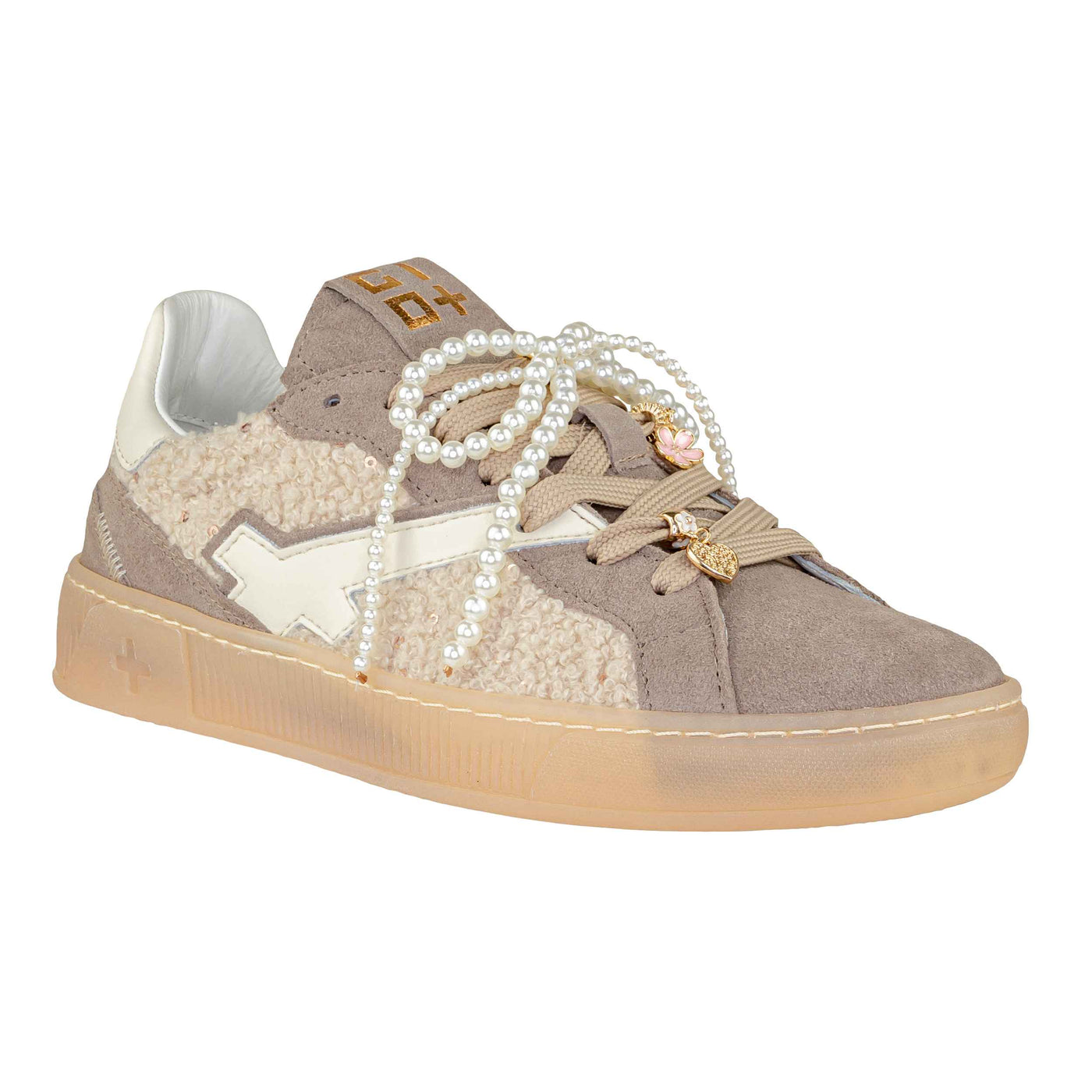 GIO+ SNEAKERS BLUE30A COMBI ORSETTO BEIGE