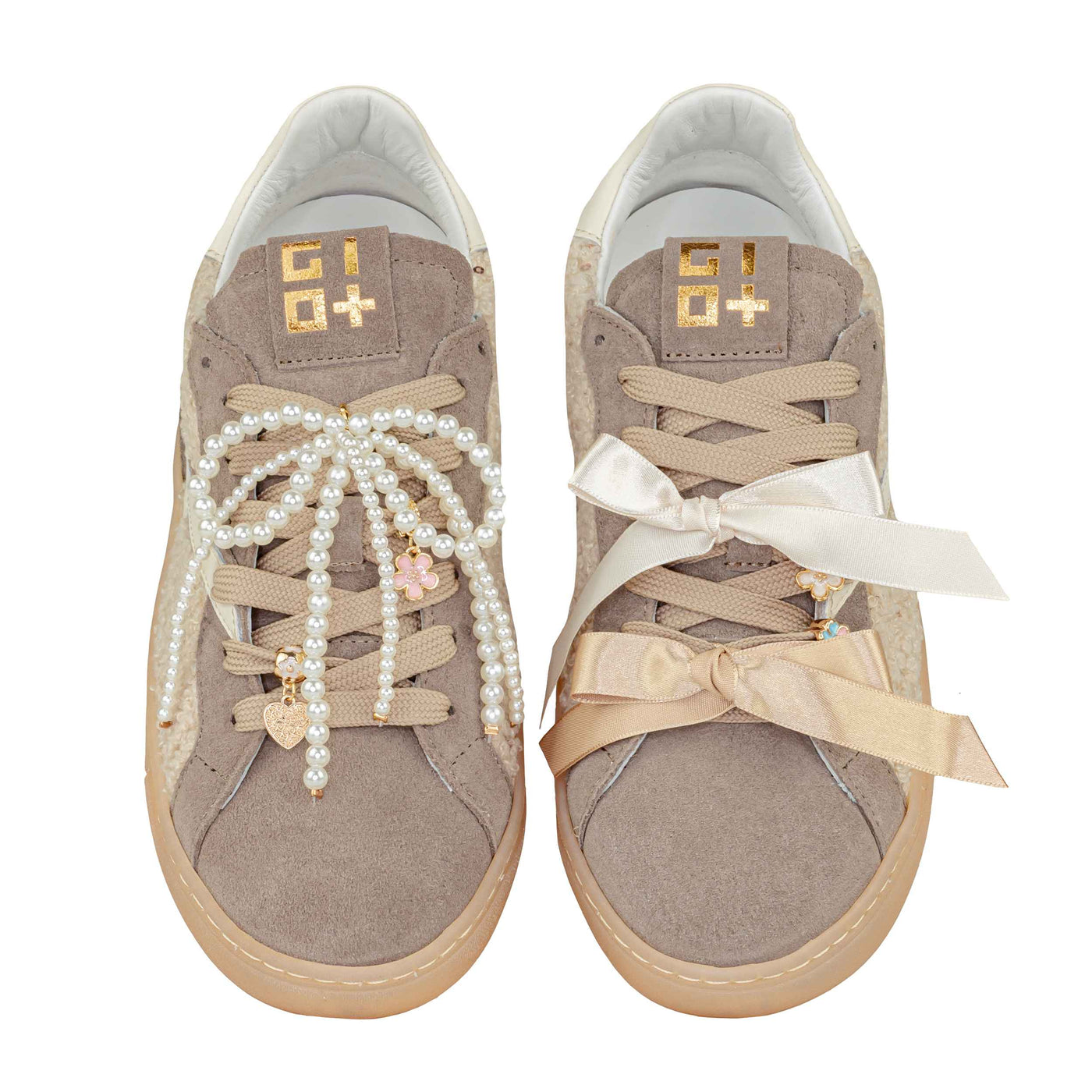 GIO+ SNEAKERS BLUE30A COMBI ORSETTO BEIGE