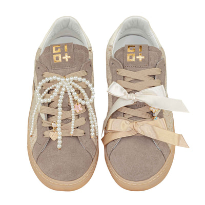 GIO+ SNEAKERS BLUE30A COMBI ORSETTO BEIGE