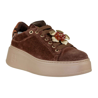 GIO+ SNEAKERS PIA408A COMBI CIOCCOLATO