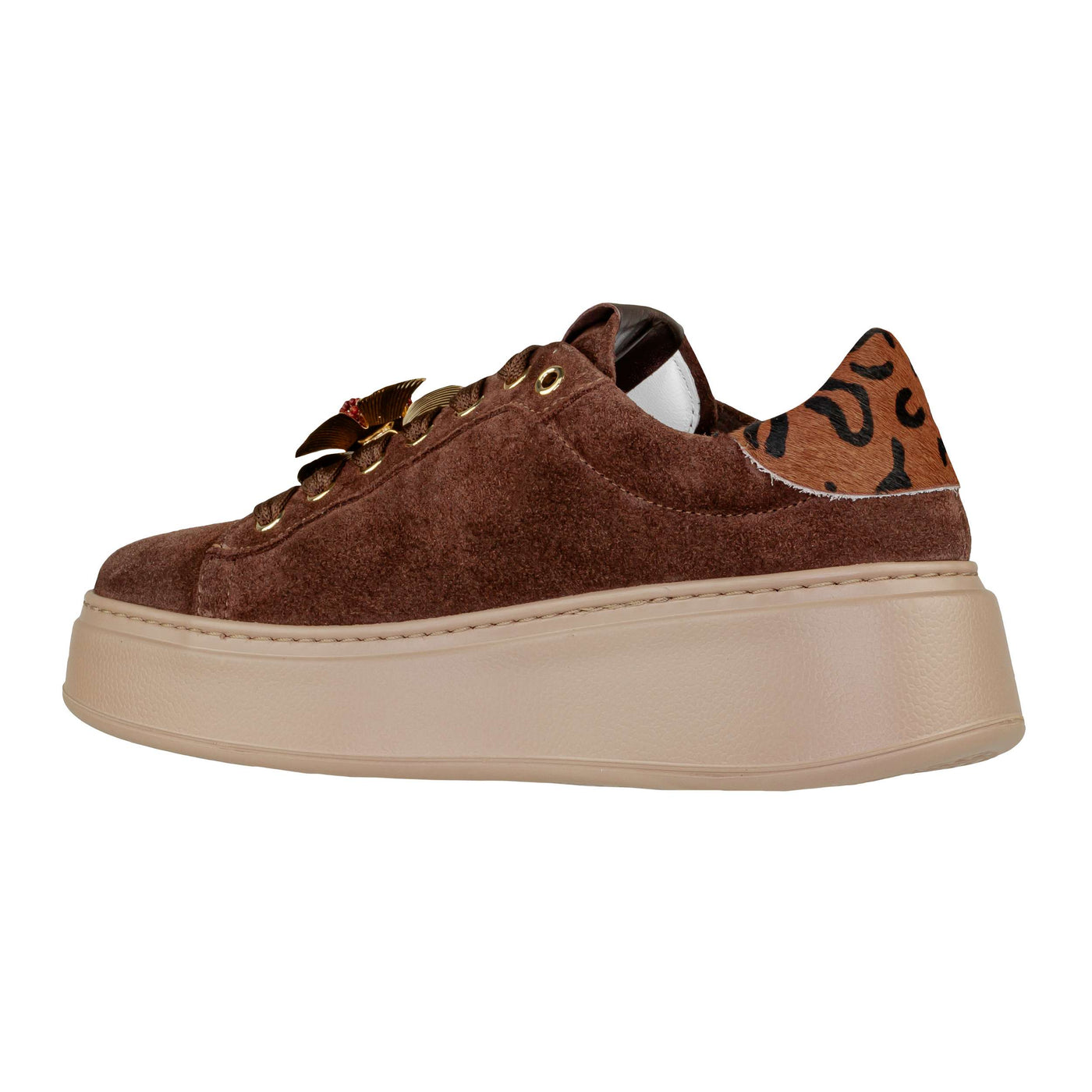 GIO+ SNEAKERS PIA408A COMBI CIOCCOLATO