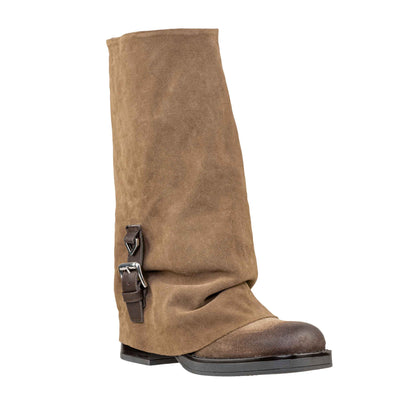 THE ICONA 3480 STIVALE CAMOSCIO TAUPE