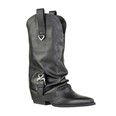 THE ICONA TX411 STIVALE VITELLO NERO