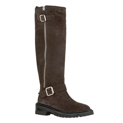VIA ROMA 15 STIVALE 4280R VELOUR TESTA DI MORO