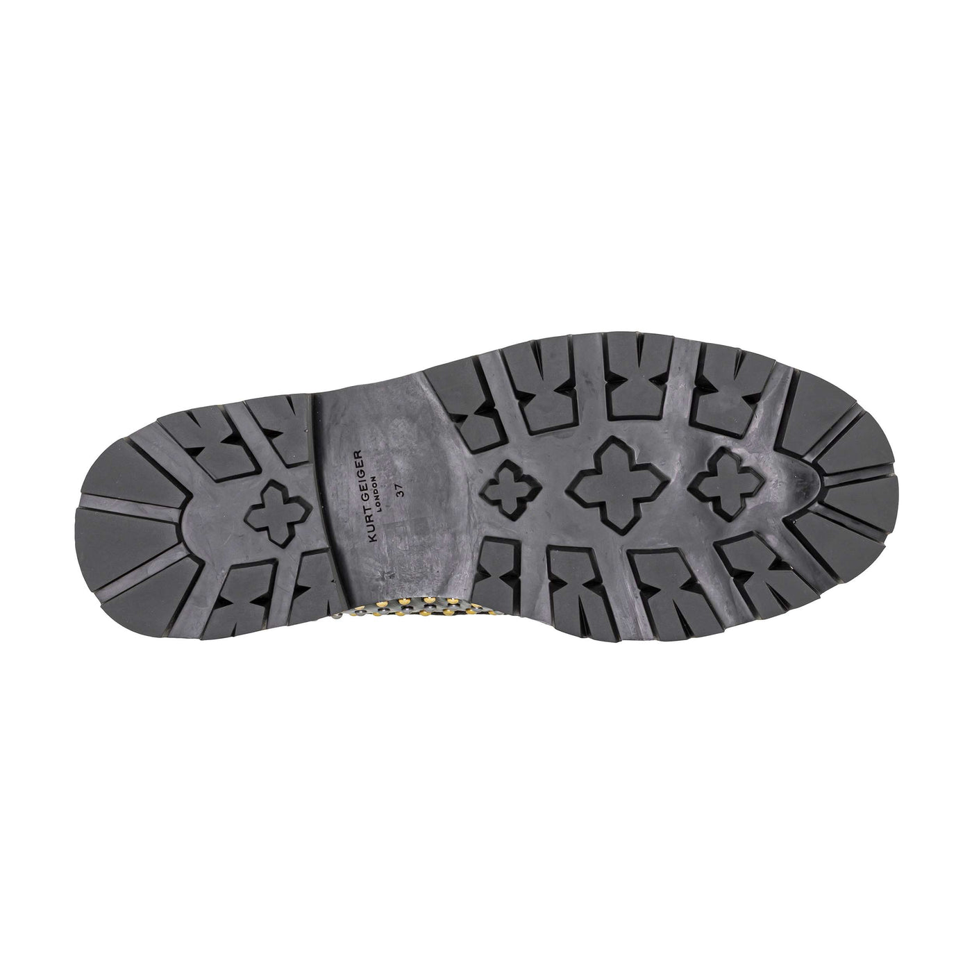 KURT GEIGER LONDON MANSION STUD BLACK LOAFER