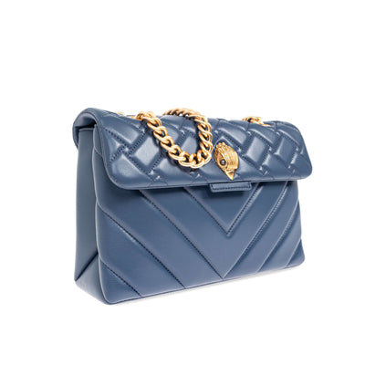 KURT GEIGER LONDON LEATHER KENSINGTON BAG BLUE OTHER