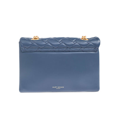 KURT GEIGER LONDON LEATHER KENSINGTON BAG BLUE OTHER