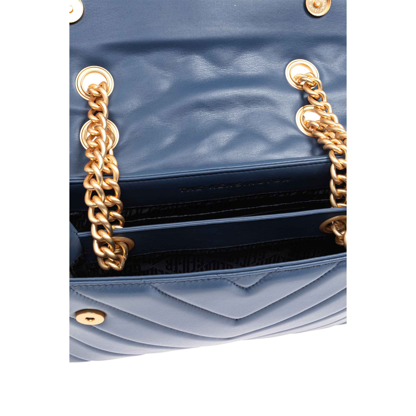 KURT GEIGER LONDON LEATHER KENSINGTON BAG BLUE OTHER