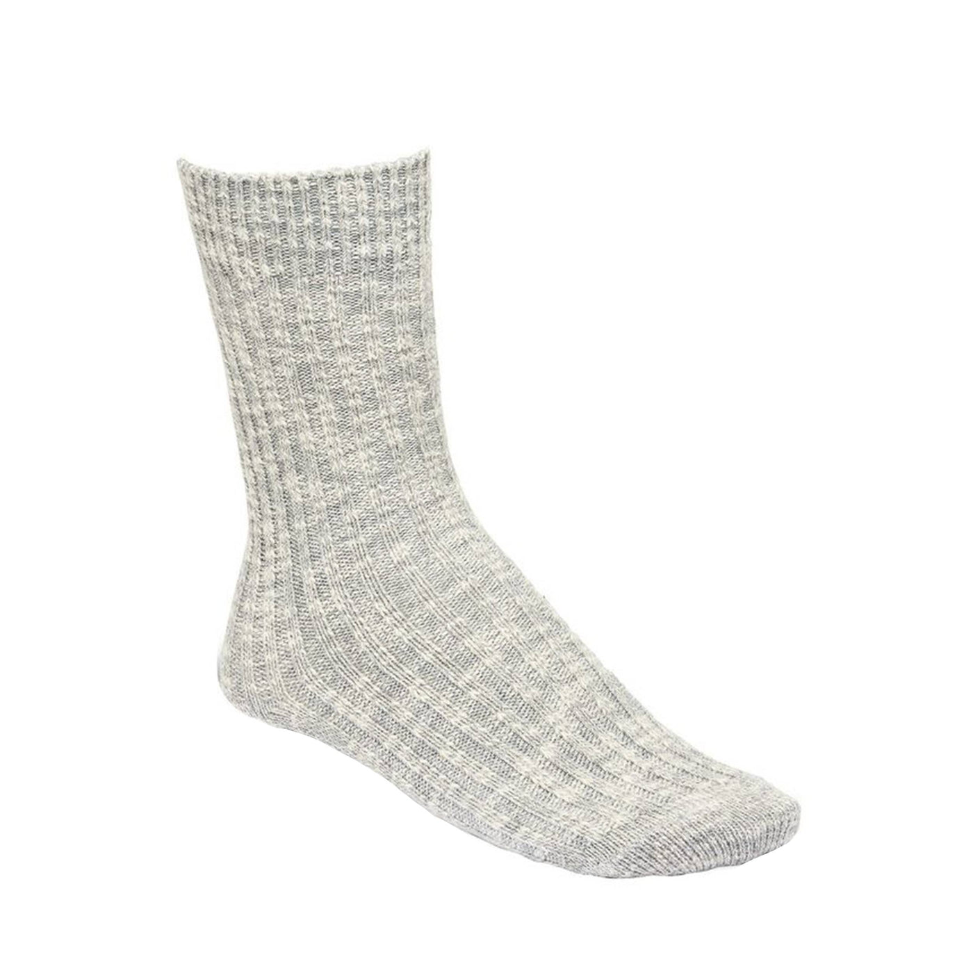 BIRKENSTOCK 1008032 CALZINO COTTON SLUB GRAY WHITE