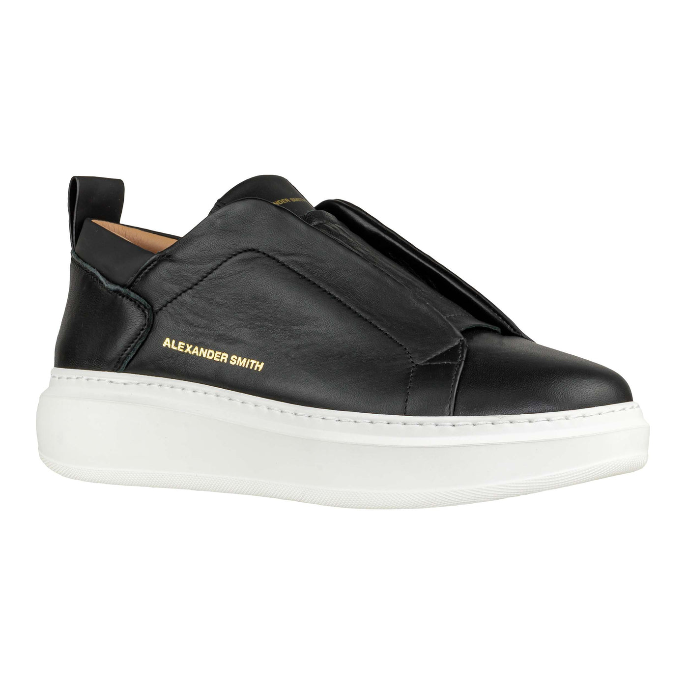 ALEXANDER SMITH WEMBLEY SLIP-ON MAN BLACK