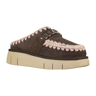 MOU BOUNCE CLOG METAL LOGO MOCHA