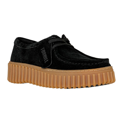 CLARKS TORHILL BEE BLACK SUEDE