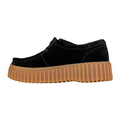 CLARKS TORHILL BEE BLACK SUEDE