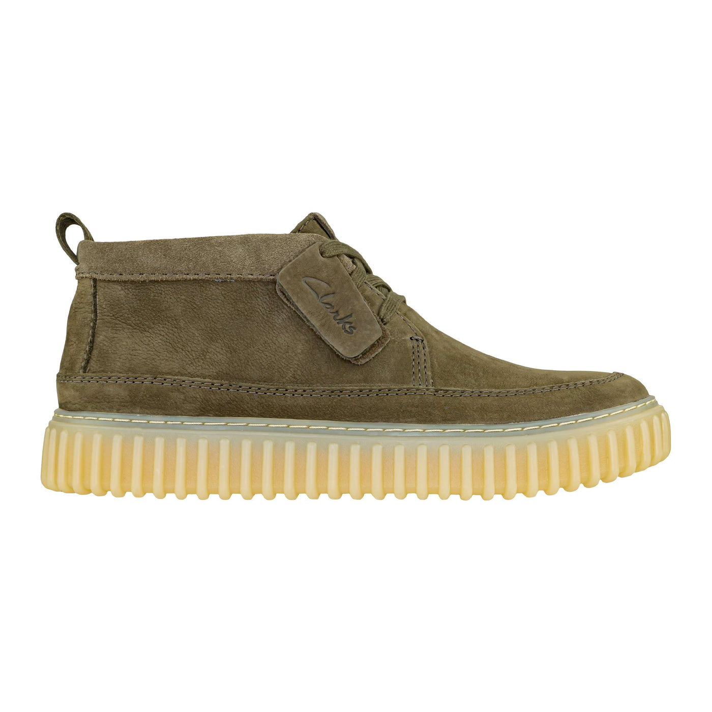CLARKS TORHILL LACEHI KHAKI NUBUCK
