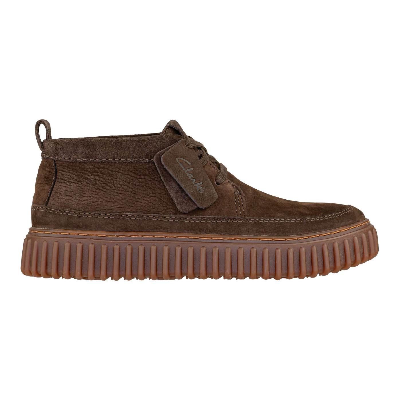 CLARKS TORHILL LACEHI DARK BROWN NUB